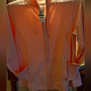 Charter Club zippered soft pink sweatshirt